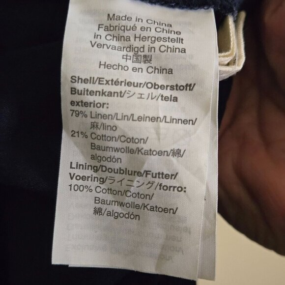 Madewell Embroidered Linen Blend Raglan Ruffle Mini Dress Bohemian Size Sp - Picture 8 of 9